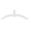 Ekena Millwork Archdale Architectural Grade PVC Gable Bracket, 84"W x 28"H x 6"D x 6"F, 8/12 Pitch GBP084X28X0606ARC00 - alternate 2